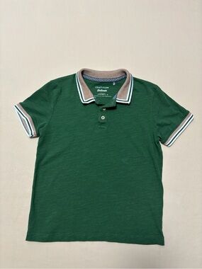 Craft + Flow Kids Green Polo with Contrast Trim Size Size 5